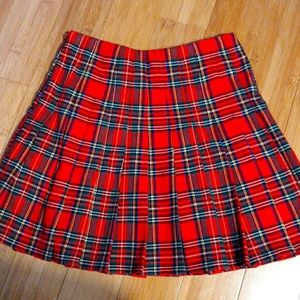 pleated brandy skater skirt